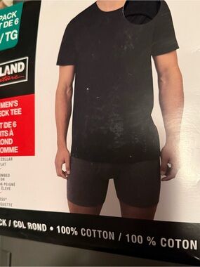 6 pack of Kirkland Signature Black & Red Packaging Graphic